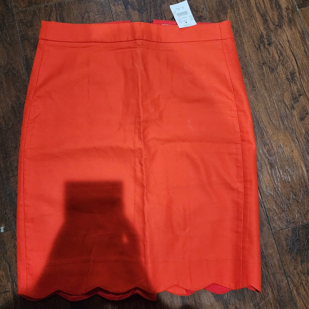 JCrew Factory Scallop Hem Skirt